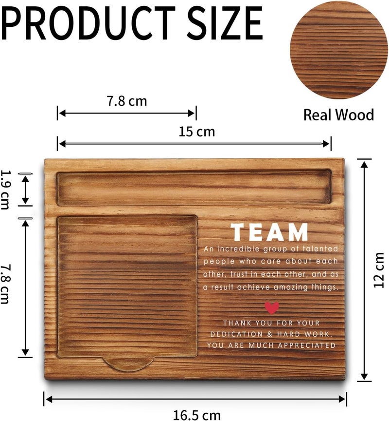 akeke Team Sticky Note Holder, Team Thank You Appreciation Gifts for Coworkers, Employees, Men, Women, Team Gifts Office Desk Self-Stick Note Pad Holders GSH433 - Image 2